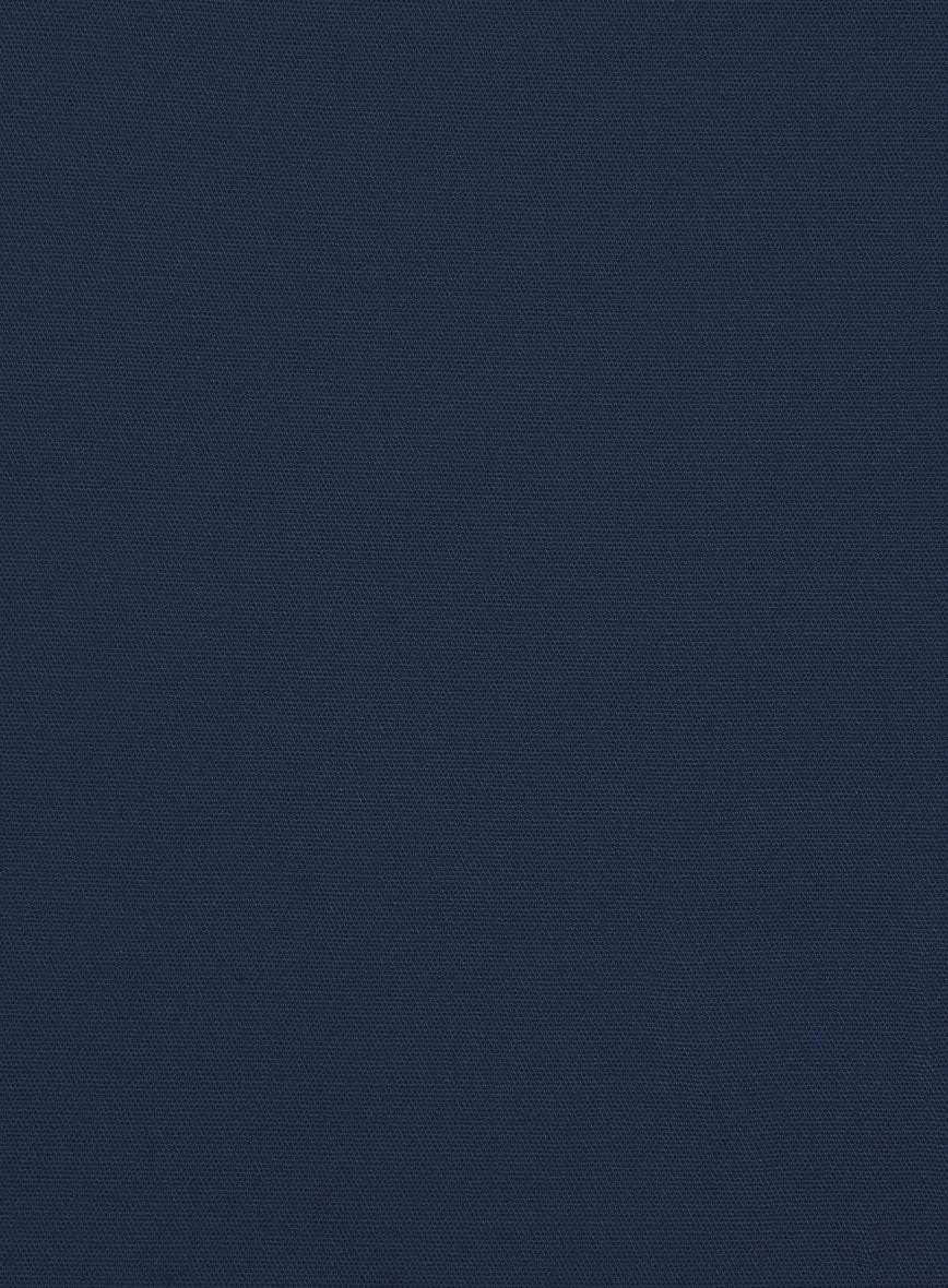 Italian Navy Blue Cotton Stretch Pants 5 Italian Navy Blue Cotton Stretch Pants - Image 3