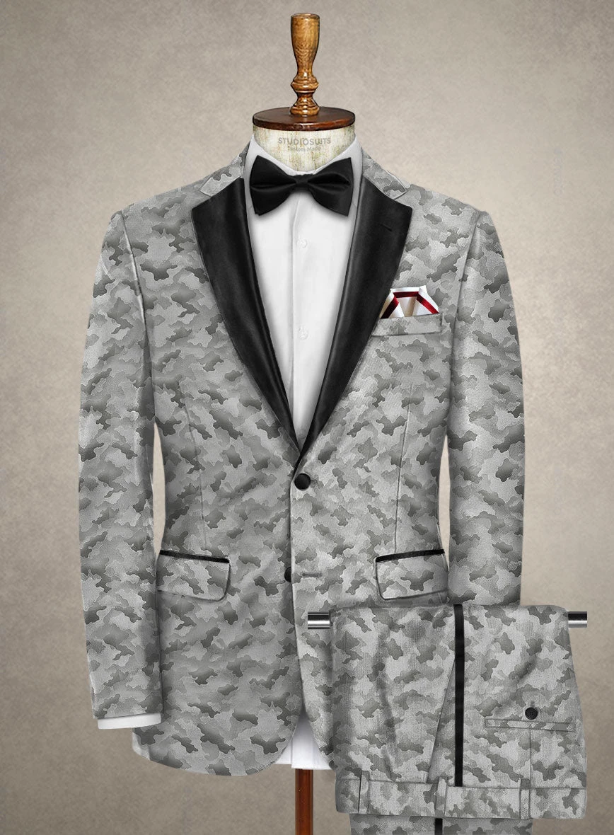 Italian Silk Scino Tuxedo Suit 3 Italian Silk Scino Tuxedo Suit