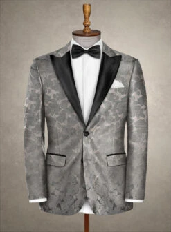 Italian Silk Unaxi Tuxedo Suit -Elite Attire Store italiansilkunaxituxedosuitlook 2