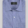 Italian Steel Blue Stretch Cotton Shirt -Elite Attire Store italiansteelbluestretchcottonshirtlook