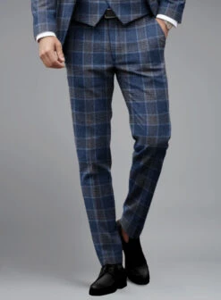 Italian Vincenzo Check Tweed Suit -Elite Attire Store italianvincenzochecktweedsuitlk 5
