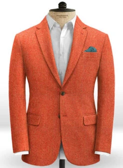 Italian Wide Herringbone Fire Tweed Suit 9 Italian Wide Herringbone Fire Tweed Suit -Elite Attire Store italianwideherringbonefiretweedsuitlook 1