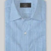 Italian Lombardo Mabel Blue Pinstripe Shirt -Elite Attire Store italmbrdmabelbluepinstripeshirtlk