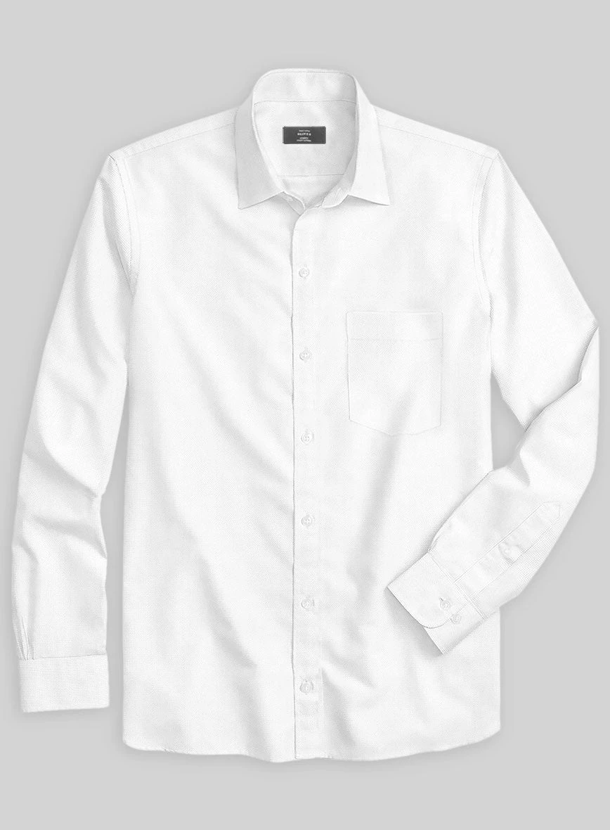 Italian Lombardo Braid White Shirt 4 Italian Lombardo Braid White Shirt - Image 2