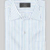 Italian Lombardo Banbury Blue Stripes Shirt -Elite Attire Store italmrdbanburybluestripeshirtlk