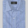 Italian Lombardo Gingham Yale Blue Checks Shirt 2 Italian Lombardo Gingham Yale Blue Checks Shirt -Elite Attire Store italmrdginghamyalebluecheckshirtlk