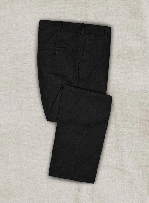 Italian Wool Cashmere Black Suit 6 Italian Wool Cashmere Black Suit - Image 4