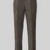 Naples Dark Brown Highland Tweed Trousers 2 Naples Dark Brown Highland Tweed Trousers -Elite Attire Store lghtwghtdarkbrownhightwdtroulook