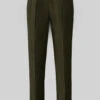 Naples Dark Green Highland Tweed Trousers