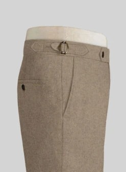Light Weight Light Brown Highland Tweed Trousers -Elite Attire Store lightweightlightbrowntweedhighlandtrouserlk 3