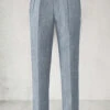 Light Blue Denim Highland Tweed Trousers -Elite Attire Store ltbluedenimtwhiglandtrouserslook