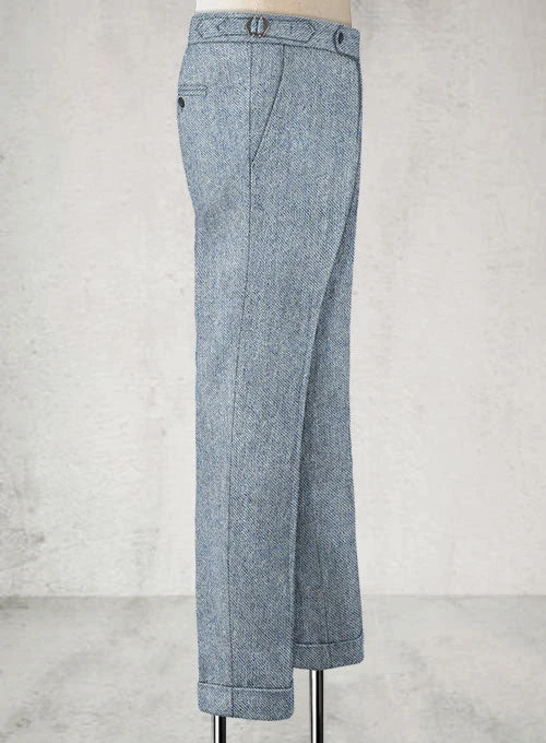 Light Blue Denim Highland Tweed Trousers 10 Light Blue Denim Highland Tweed Trousers - Image 8