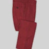 Melange Titan Red Tweed Pants -Elite Attire Store melangetitnredtwdpantlk