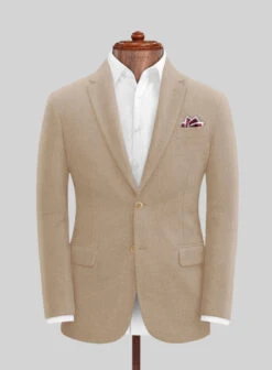 Naples Champagne Tweed Suit -Elite Attire Store napleschampagnetweedsuitlk 2