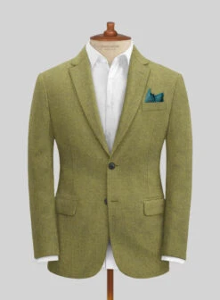 Naples Festa Green Tweed Suit -Elite Attire Store naplesfestagreentweedsuitlk 2