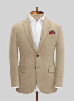 Naples Gondola Beige Tweed Suit -Elite Attire Store naplesgondolabeigetweedsuitlook 2