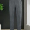 Naples Gray Highland Tweed Trousers -Elite Attire Store naplesgrayhighlandtweedtroulk