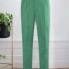 Naples Derby Green Highland Tweed Trousers 1 Naples Derby Green Highland Tweed Trousers -Elite Attire Store napleshighlndtwdtrousers