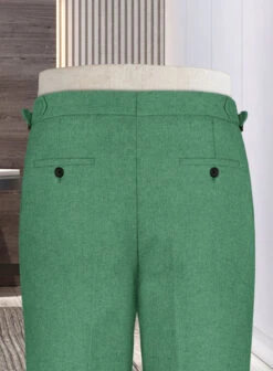 Naples Derby Green Highland Tweed Trousers 13 Naples Derby Green Highland Tweed Trousers -Elite Attire Store napleshighlndtwdtrousers 3