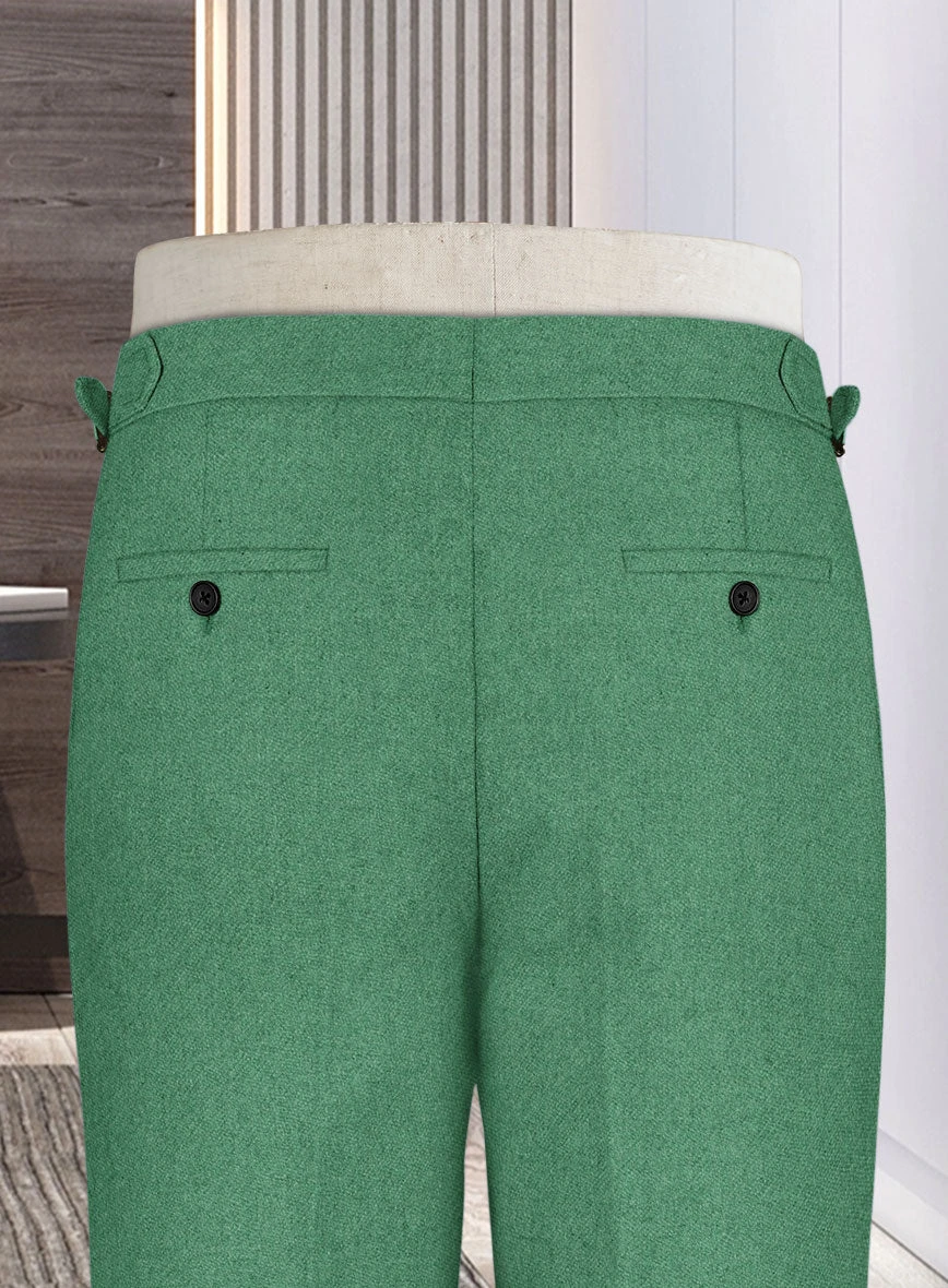 Naples Derby Green Highland Tweed Trousers 6 Naples Derby Green Highland Tweed Trousers - Image 4