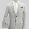 Naples Ice Gray Tweed Suit -Elite Attire Store naplesicegraytweedsuitlook