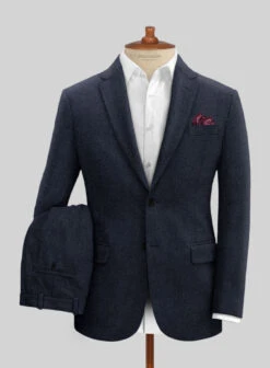 Naples Jet Blue Tweed Suit