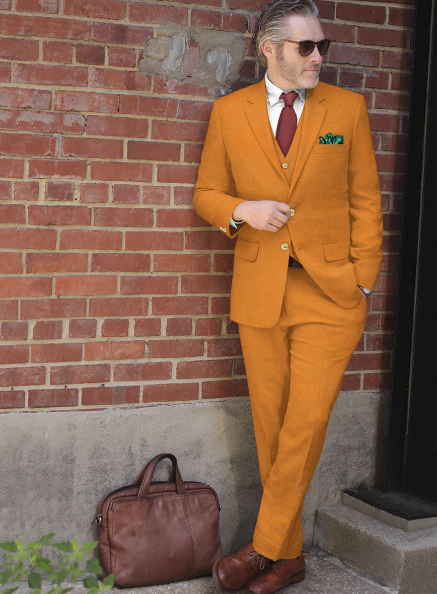 Naples Mustard Tweed Suit 4 Naples Mustard Tweed Suit - Image 2