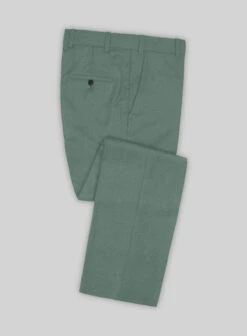 Naples Muted Green Tweed Pants