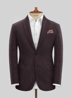 Naples Opera Wine Tweed Suit 13 Naples Opera Wine Tweed Suit -Elite Attire Store naplesoperawinetweedsuitlook 2