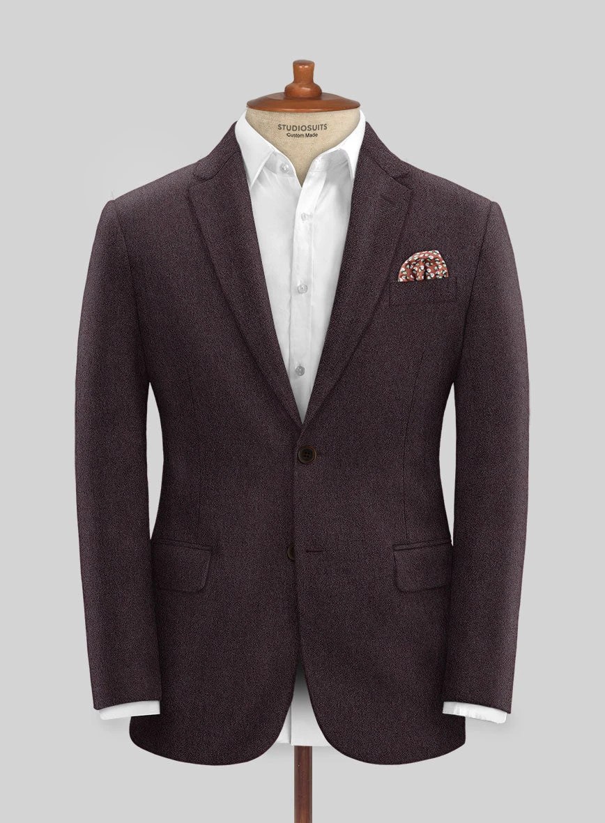 Naples Opera Wine Tweed Suit 5 Naples Opera Wine Tweed Suit - Image 3