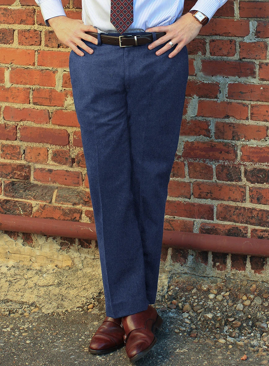 Naples Powder Blue Tweed Pants 4 Naples Powder Blue Tweed Pants - Image 2