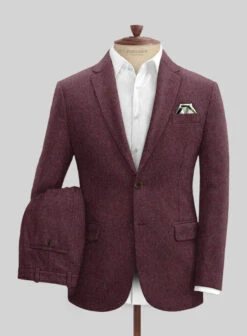 Naples Ramey Wine Tweed Suit