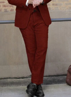 Naples Raw Red Tweed Suit -Elite Attire Store naplesrawredtweedsuit 3