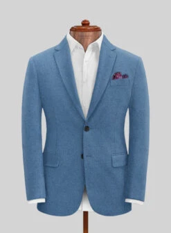 Naples Saga Blue Tweed Suit -Elite Attire Store naplessagabluetwdsuitlk 2