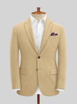 Naples Sahara Beige Tweed Suit -Elite Attire Store naplessaharabeigetweedsuitlok 2
