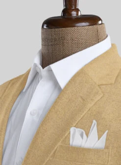 Naples Sahara Beige Tweed Suit -Elite Attire Store naplessaharabeigetweedsuitlok 3