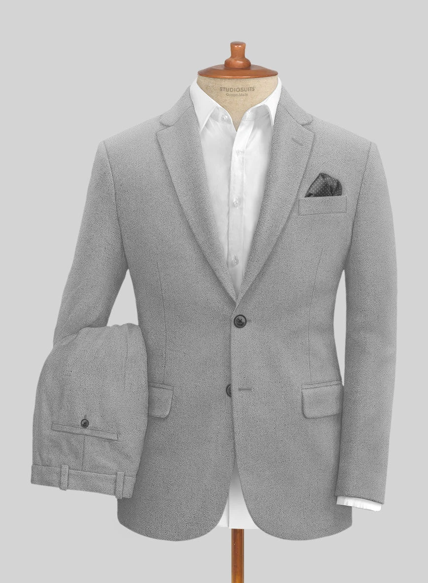 Naples Steel Gray Tweed Suit 3 Naples Steel Gray Tweed Suit