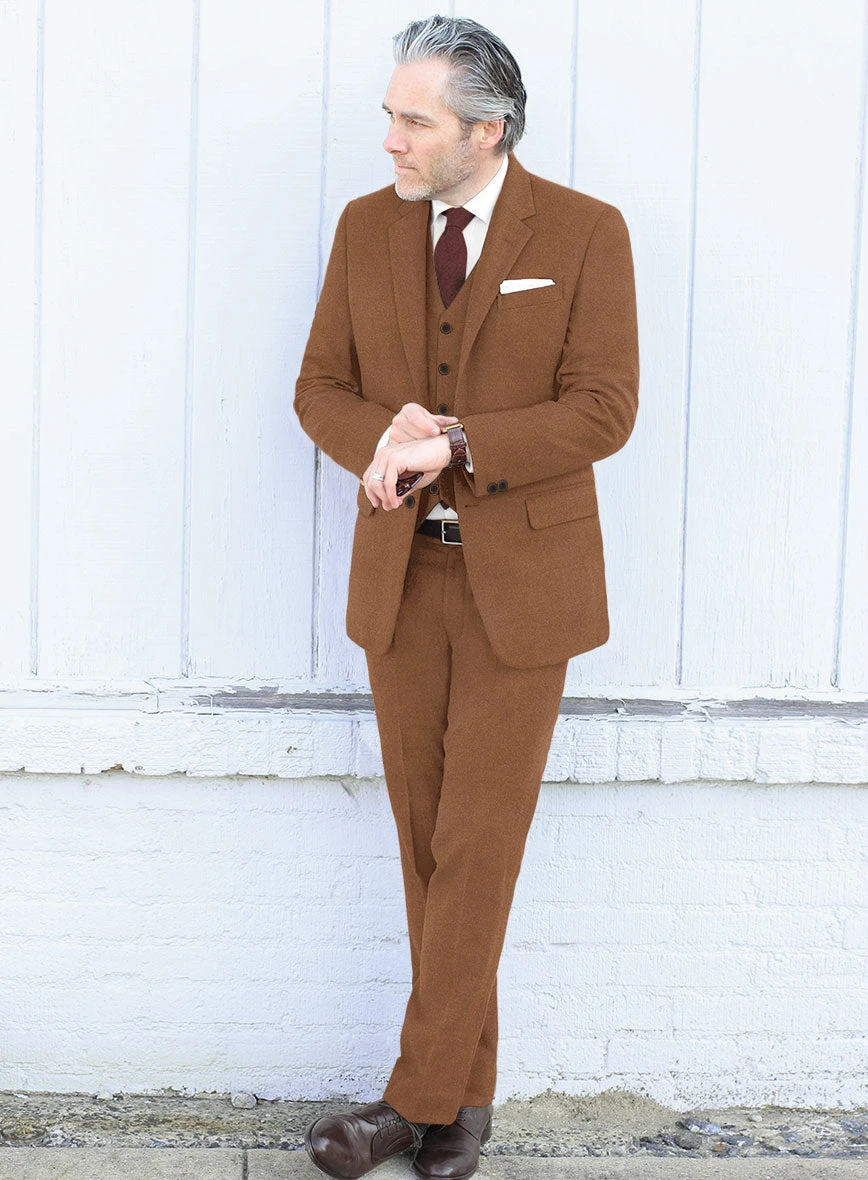 Naples Tobacco Tweed Suit 4 Naples Tobacco Tweed Suit - Image 2