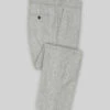 Naples Wide Herringbone Light Gray Tweed Pants -Elite Attire Store napleswideherringbonelightgraytweedpantlk