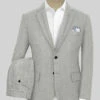 Naples Wide Herringbone Light Gray Tweed Suit -Elite Attire Store napleswideherringbonelightgraytweedsuitlk