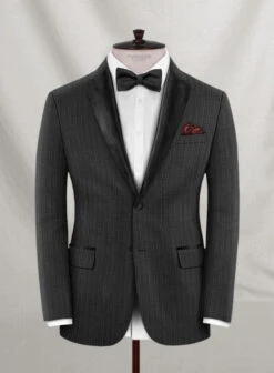 Napolean Femio Wool Tuxedo Suit -Elite Attire Store napofemiowltuxsuitlk 1 ef30ce77 76d3 4761 9995 d4bf8d29f1c6