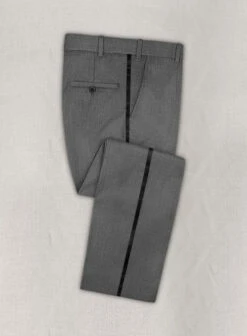 Napolean Gray Wool Tuxedo Suit -Elite Attire Store napograywltuxsuitlook 2