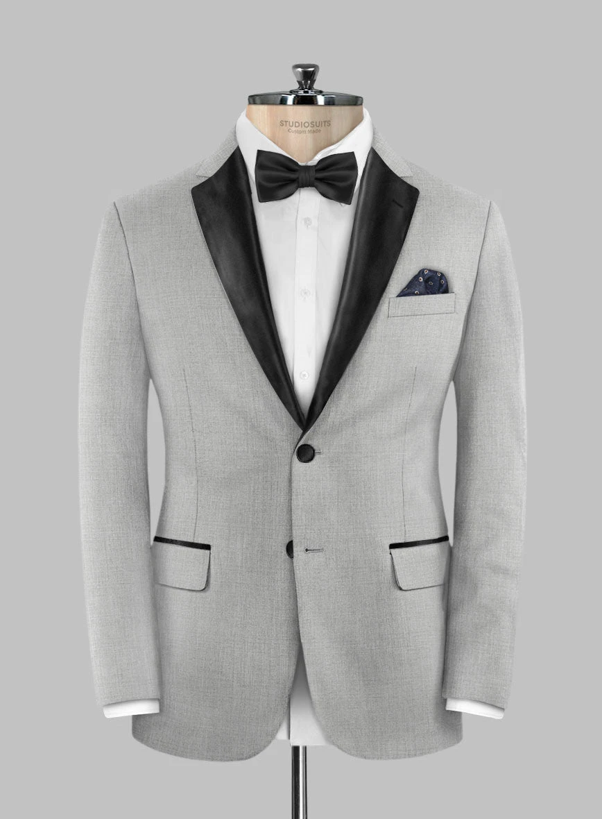 Napolean Ice Gray Wool Tuxedo Suit 4 Napolean Ice Gray Wool Tuxedo Suit - Image 2