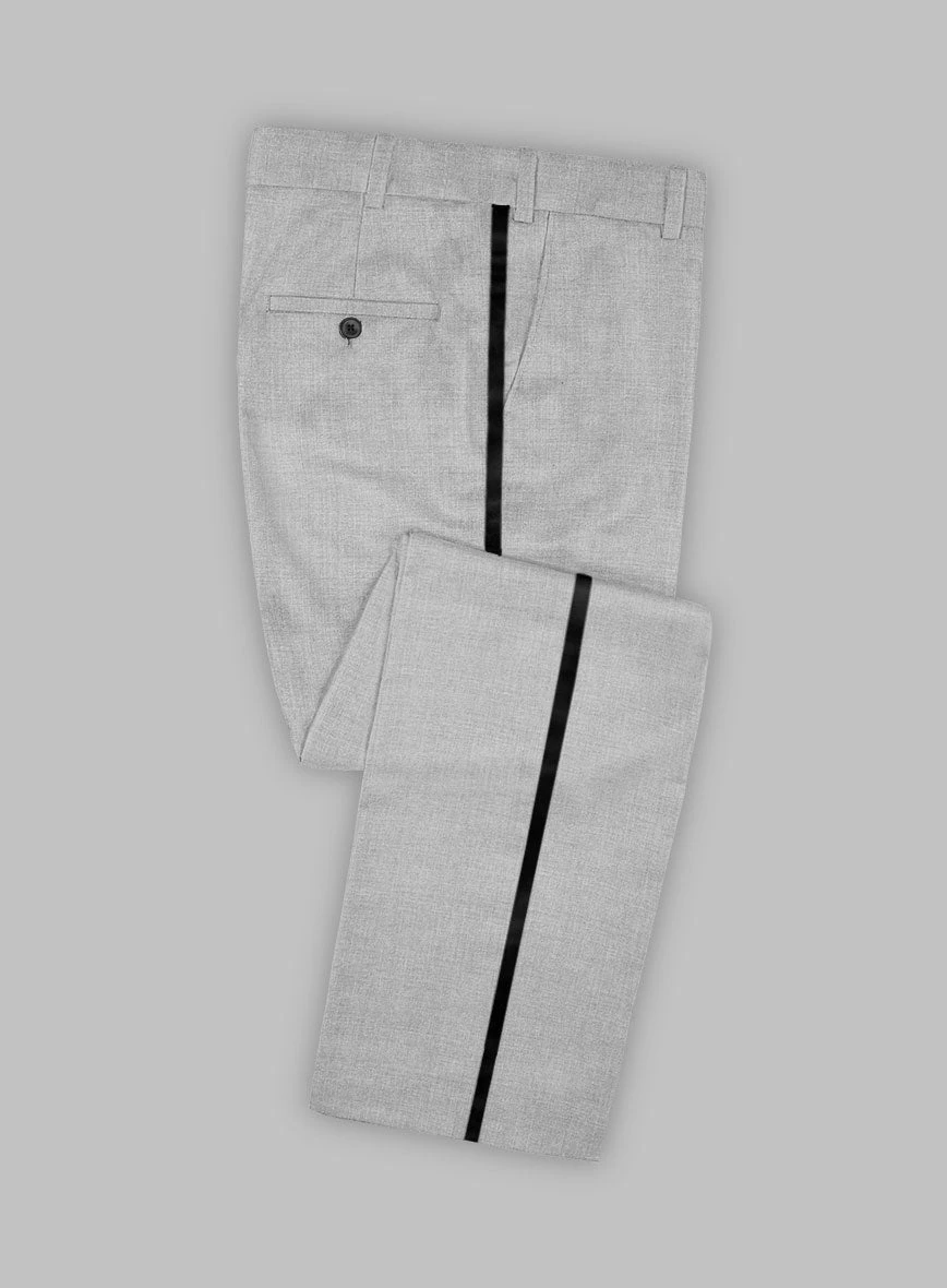 Napolean Ice Gray Wool Tuxedo Suit 5 Napolean Ice Gray Wool Tuxedo Suit - Image 3