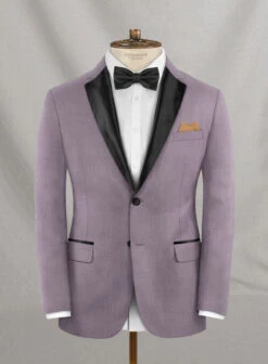 Napolean Wool Lavender Tuxedo Suit -Elite Attire Store napolavendrwltuxsuitlook 1