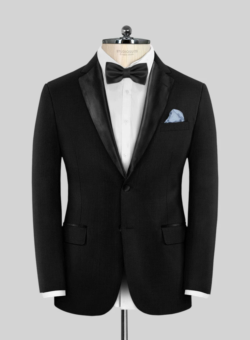 Napolean Black Wool Tuxedo Suit 5 Napolean Black Wool Tuxedo Suit - Image 3