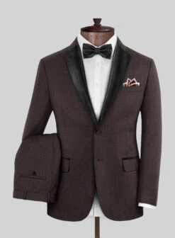 Napolean Bob Weave Rust Wool Tuxedo Suit