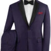 Napolean Eggplant Wool Tuxedo Suit -Elite Attire Store napoleaneggplantwooltuxedosuitlook