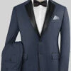 Napolean Highball Blue Wool Tuxedo Suit -Elite Attire Store napoleanhiballblutuxsuitlk