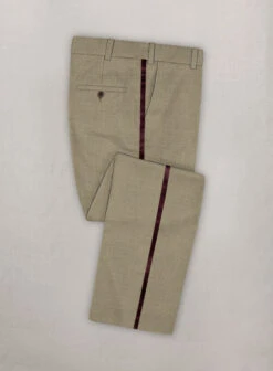 Napolean Infantary Khaki Wool Tuxedo Suit -Elite Attire Store napoleaninfantarykhakiwltuxsuitlk 2